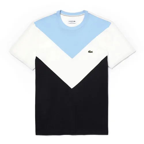 Áo Phông Lacoste Men's Crew Neck Colorblock Cotton Piqué Blend TH1604 BRZ Phối Màu Size L