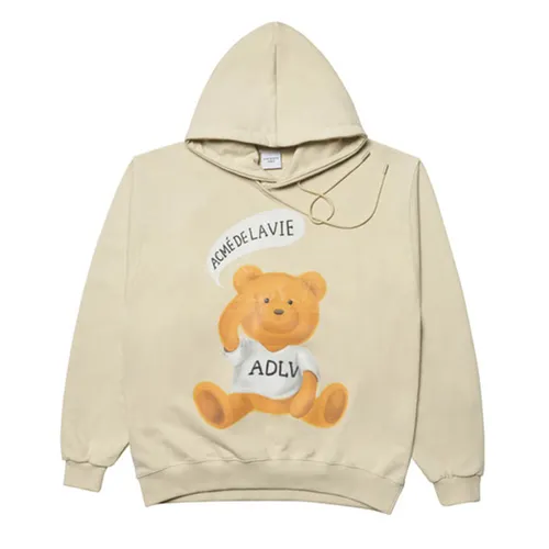 Áo Hoodie Acmé De La Vie ADLV Speech Balloon Teddy Bear Màu Be - Thời trang - Vua Hàng Hiệu