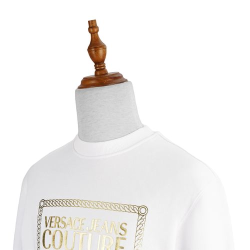 Áo Nỉ Versace Jeans Couture Sweatshirt With Logo 71GAIT15-CF00T Màu Trắng-4