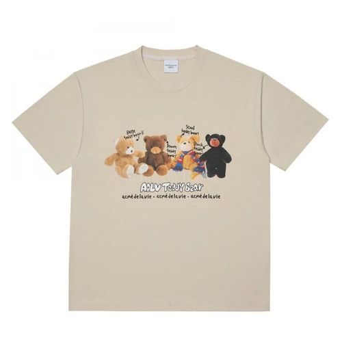 Áo Phông Acmé De La Vie ADLV Teddy Bear Doll Friends Short Sleeve T-Shirt Màu Be