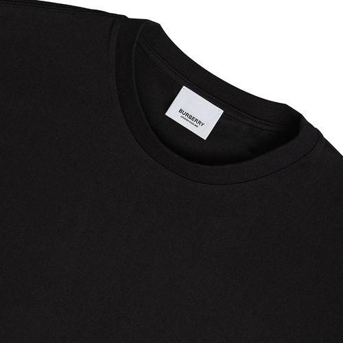 Áo Phông Burberry Teslow Stretch Cotton T-Shirt With Logoed Bands 8026224 Màu Đen-2