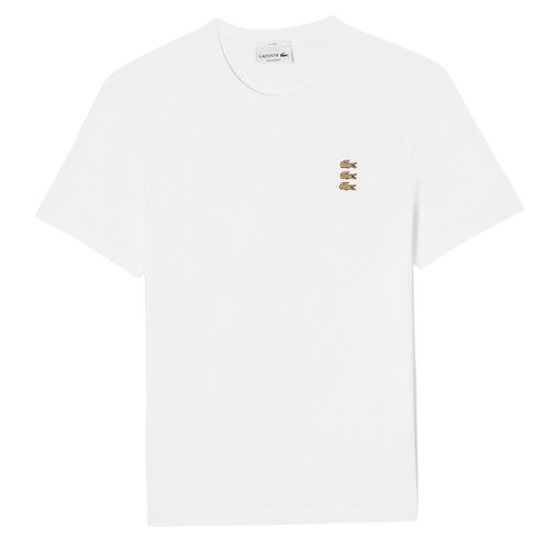 Áo Phông Lacoste Lightweight Breathable Round Neck Short Sleeve T-Shirt TH5504-20B Màu Trắng Size XS