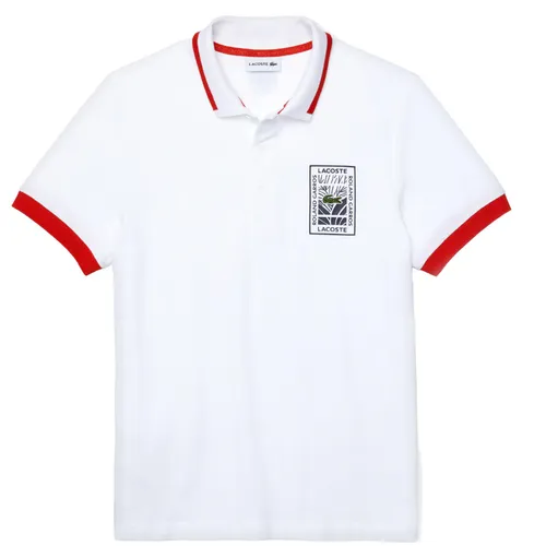 Áo Polo Lacoste Men's Sport Roland Garros Cotton Plant Design Polo PH0007 51 Màu Trắng Size M - Thời trang - Vua Hàng Hiệu