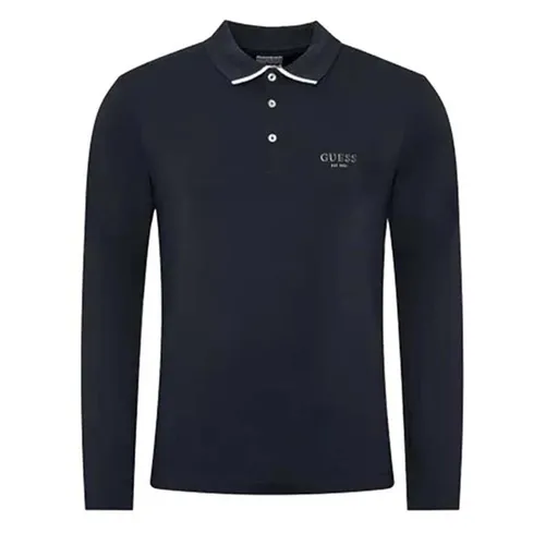 Áo Polo Nam Guess Jeans M2YP36J1311 Màu Xanh Than Size L