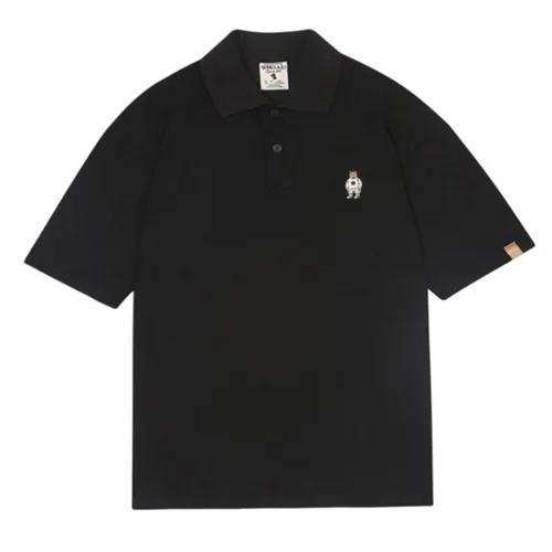 WHOAU Áo Polo - Áo Polo WHOAU Steve Karati WHHAC3714U-03 Tshirt Màu Đen Size S - Vua Hàng Hiệu