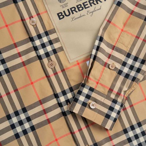 Áo Sơ Mi Burberry Cuthbert Shirt Beige 8057461 A7028 Phối Màu-2