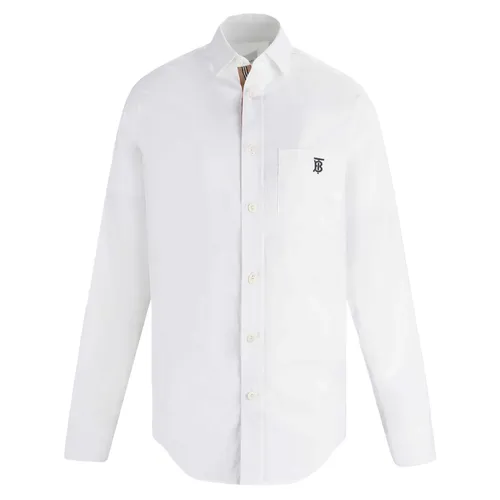 Áo Sơ Mi Burberry Monogram Motif Shirt 8043060 Màu Trắng Size M