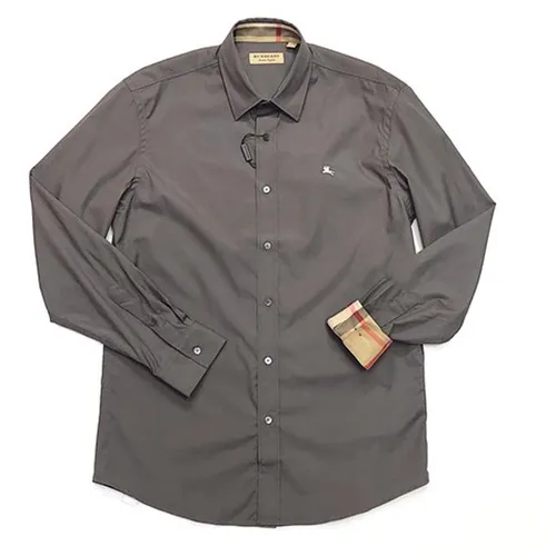 Áo Sơ Mi Burberry Stone Grey Check Cổ Màu Xám Size M - Thời trang - Vua Hàng Hiệu