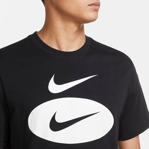 Áo Thun Nam Nike Camiseta Sportswear Swoosh Masculina Tshirt Màu Đen Trắng Size S-5