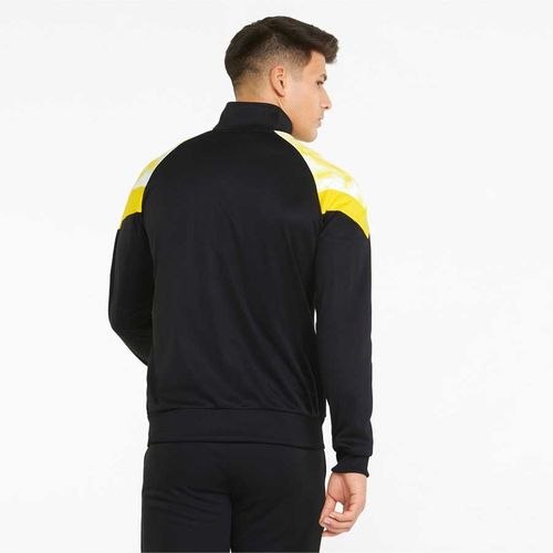 Bộ Thể Thao Puma Black BVB Iconic MCS Mesh Printed Regular Fit Sports Jacket Màu Đen Vàng Size S-3