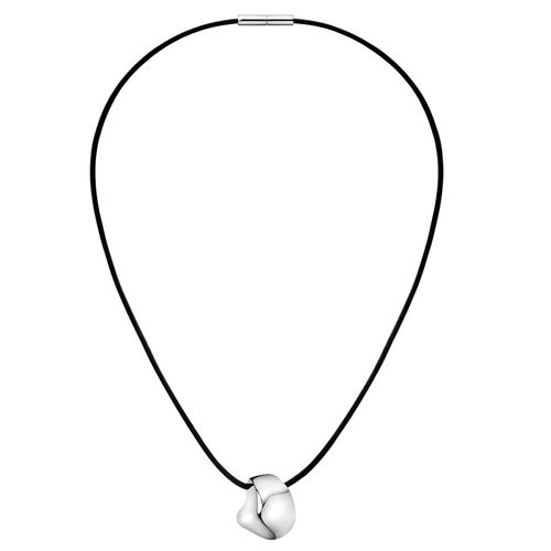 Dây Chuyền Calvin Klein Sensual Necklace KJ85AP010100 Màu Đen - Bạc