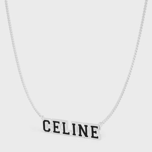 Dây Chuyền Celine Université Necklace In Sterling Silver With Rhodium Màu Bạc