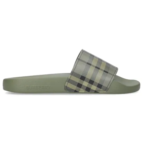 Dép Burberry Beach Sandals 8041968 Màu Xanh Green Size 40