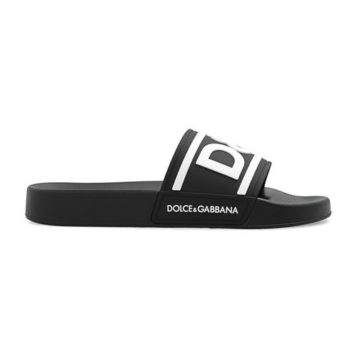 Dép Dolce & Gabbana Slides With Logo CW2072 AQ858 89690 Màu Đen Size 39