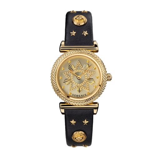 Đồng Hồ Nữ Versace V-Motif Western Watch Màu Vàng Gold