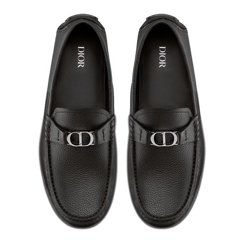 Giày Lười Nam Dior Loafer Black Grained Calfskin Màu Đen Size 40-3