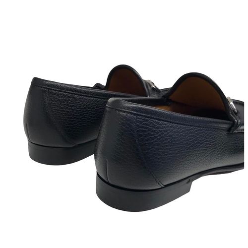 Giày Lười Nam Gucci Leather Loafer Màu Đen Size 41-4
