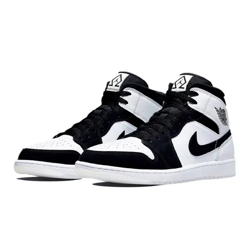 Giày Nike Air Jordan 1 Mid Diamond DH6933100 Màu Đen Trắng Size 40.5