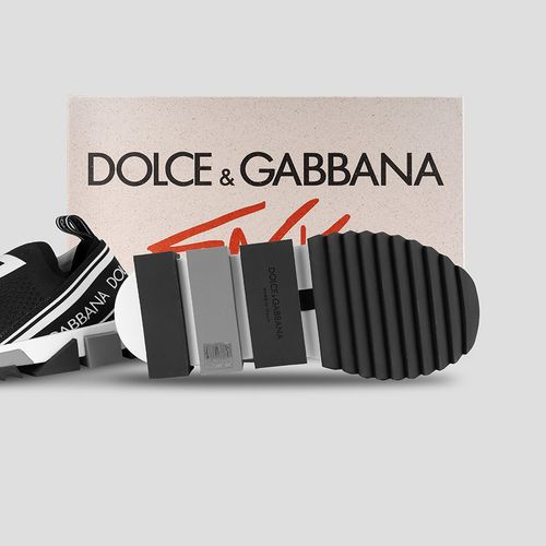 Giày Sneakers Dolce & Gabbana Sorrento Melt CS1713 AH677 89690 Màu Đen Trắng-1