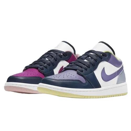 Giày Thể Thao Nike Air Jordan 1 Low Mismatched - Purple Magenta DJ4342-400 Size 38