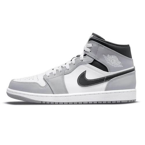 Giày Thể Thao Nike Air Jordan 1 Mid ‘Light Smoke Grey’ 554724-078 Màu Xám Trắng Size 39-1
