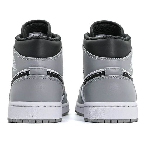 Giày Thể Thao Nike Air Jordan 1 Mid ‘Light Smoke Grey’ 554724-078 Màu Xám Trắng Size 44.5-4