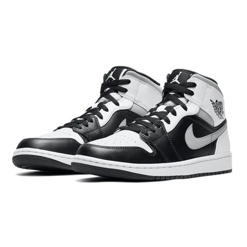 Giày Thể Thao Nike Air Jordan 1 Mid White Shadow 554724-073 Màu Đen Trắng Size 38.5