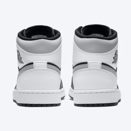 Giày Thể Thao Nike Air Jordan 1 Mid White Shadow 554724-073 Màu Đen Trắng Size 38.5-5