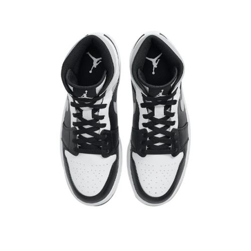 Giày Thể Thao Nike Air Jordan 1 Mid White Shadow 554724-073 Màu Đen Trắng Size 42-4