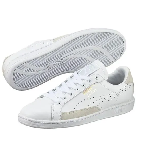 Giày Thể Thao Puma Match 74 UPC Lace Up White Stone Mens Leather Trainers 359518 10 Y12B Màu Trắng Size 44.5 - Giày - Vua Hàng Hiệu