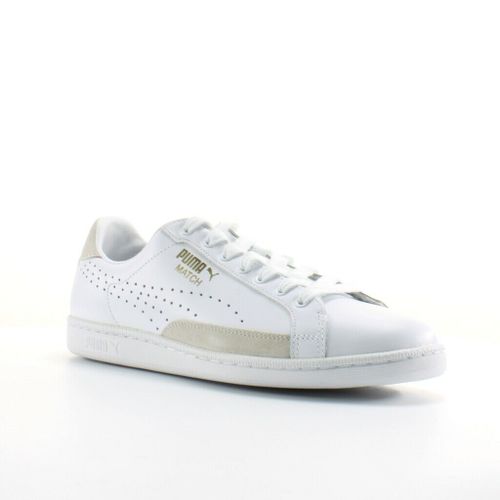 Giày Thể Thao Puma Match 74 UPC Lace Up White Stone Mens Leather Trainers 359518 10 Y12B Màu Trắng Size 44-2