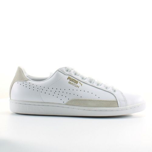 Giày Thể Thao Puma Match 74 UPC Lace Up White Stone Mens Leather Trainers 359518 10 Y12B Màu Trắng Size 44-5