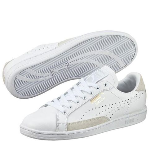 Giày Thể Thao Puma Match 74 UPC Lace Up White Stone Mens Leather Trainers 359518 10 Y12B Màu Trắng Size 44