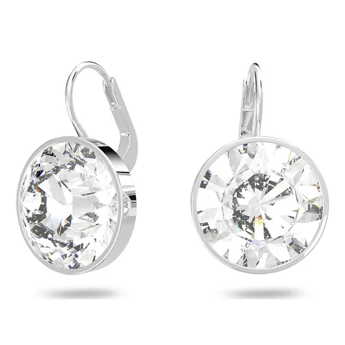 Trang sức Swarovski Trắng - Khuyên Tai Swarovski Bella Drop Earringsround Cut, Small, White, Rhodium Plated 5085608 Màu Trắng - Vua Hàng Hiệu