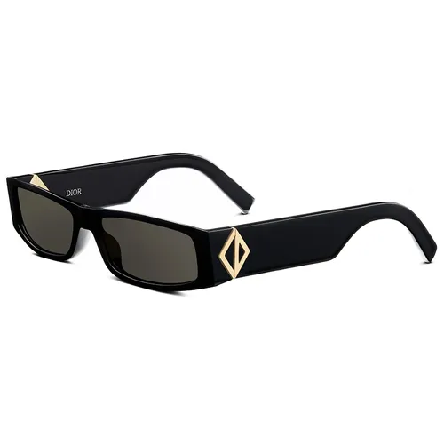 Kính mắt Dior Nam - Kính Mát Dior Diamond S11 10A0 Black Rectangular Sunglasses Màu Đen - Vua Hàng Hiệu