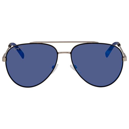 Kính Mát Salvatore Ferragamo Blue Aviator Men Sunglasses SF204S 001 59 Màu Xanh-2
