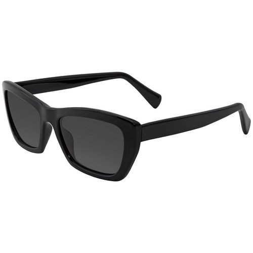 Kính Mát Salvatore Ferragamo Grey Rectangular Sunglasses SF958S 001 55 Màu Đen-3