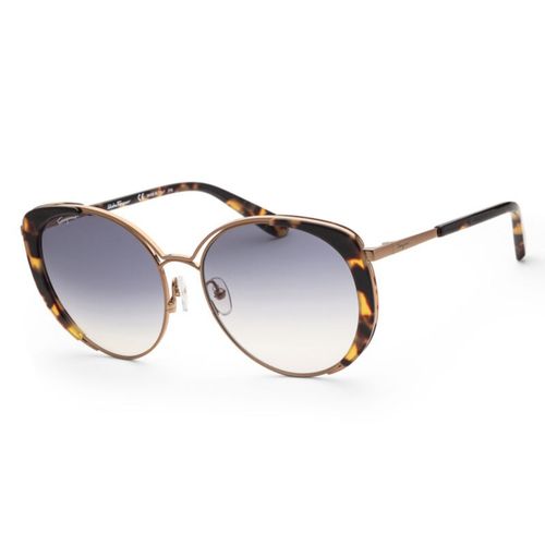 Kính Mát Salvatore Ferragamo Women Fashion 60mm Amber Gold and Toroise Sunglasses SF207S-766 Phối Màu-1