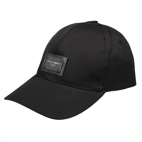 Mũ Dolce & Gabbana Logo Patch Baseball Cap GH590A FUFJR N0000 Màu Đen Size S