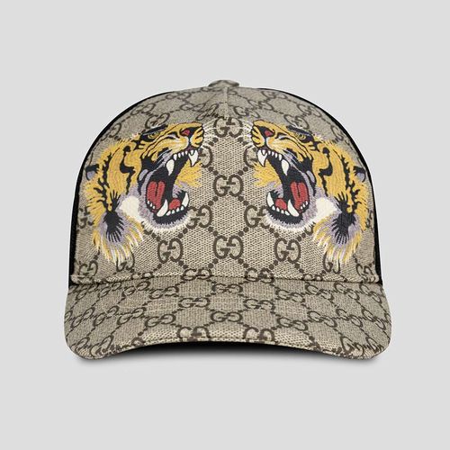 Mũ Gucci Tigers GG Baseball Hat 426887 4HB13 2160 Màu Nâu Be-5