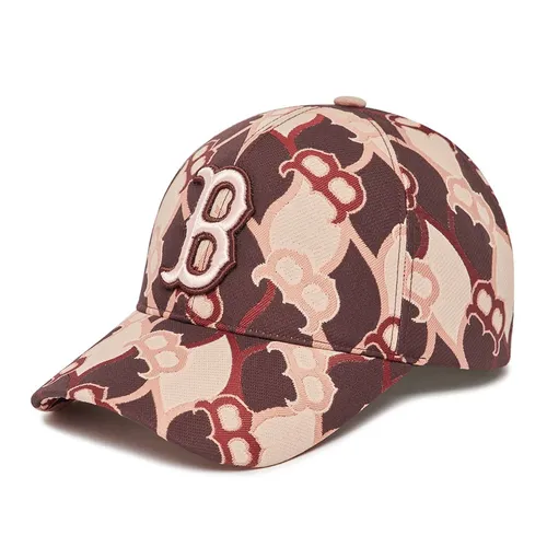 Mũ MLB Argyle Monogram Structure Ball Cap Boston Red Sox 3ACPM222N-43WIS Màu Đỏ Nâu/Kem