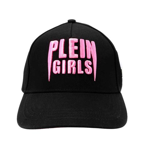 Mũ Philipp Plein Embroidered Plein Girls Cotton Baseball Cap - Rose Màu Đen Hồng-2