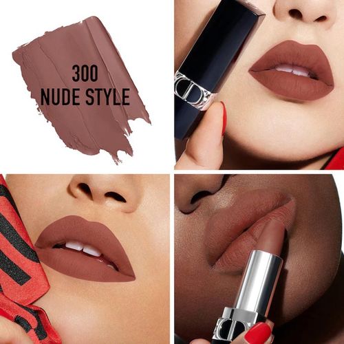 Son Dior Rouge Dior Refillable Lipstick 300 Nude Style Màu Hồng Đất-4
