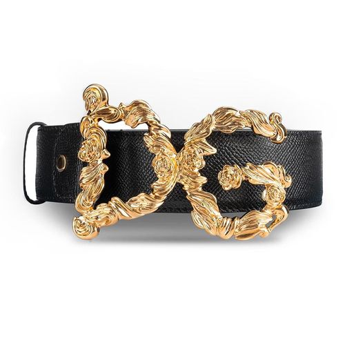 Thắt Lưng Dolce & Gabbana DG Mặt Gold BE4359-B5770-80999 Màu Đen