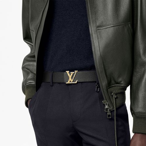 Thắt Lưng Nam Louis Vuitton Damier LV 40mm Reversible Belt Màu Đen Size 90-4