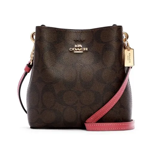 Túi Đeo Chéo Coach Mini Town Bucket Bag C7269 Màu Nâu Đen - Túi xách - Vua Hàng Hiệu