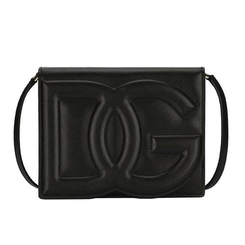 Túi Đeo Chéo Nữ Dolce & Gabbana D&G Calfskin Crossbody Bag With Logo Màu Đen
