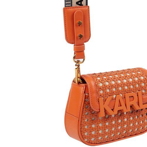 Túi Đeo Chéo Karl Lagerfeld Crossbodytas Met Leer In Oranje Màu Cam-1