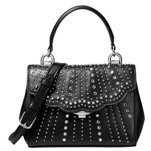 Túi Đeo Chéo Michael Kors MK 32H8SF5C1U Ava Extra Small Studded Crossbody Shoulder Bag In Black Màu Đen