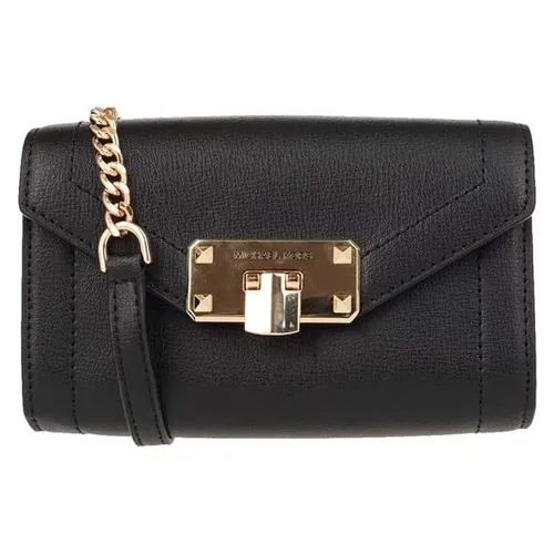 Túi Đeo Chéo Michael Kors MK Black Kinsley Small Belt Màu Đen